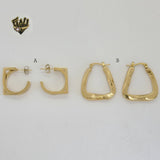(4-2290) Stainless Steel - Hoops. - Fantasy World Jewelry