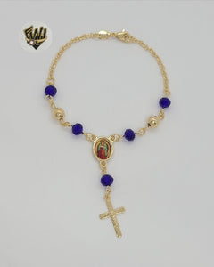 (1-3316) Gold Laminate - 2.5mm Beads Hand Rosary - 7.5" - BGF. - Fantasy World Jewelry