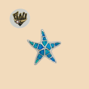 (2-1457) 925 Sterling Silver - Starfish Pendants. - Fantasy World Jewelry