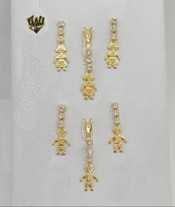 (1-6444) Gold Laminate- Set with Childs - BGF - Fantasy World Jewelry