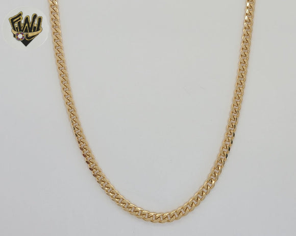 (1-1748) Gold Laminate - 4.3mm Curb Link Chain - BGO