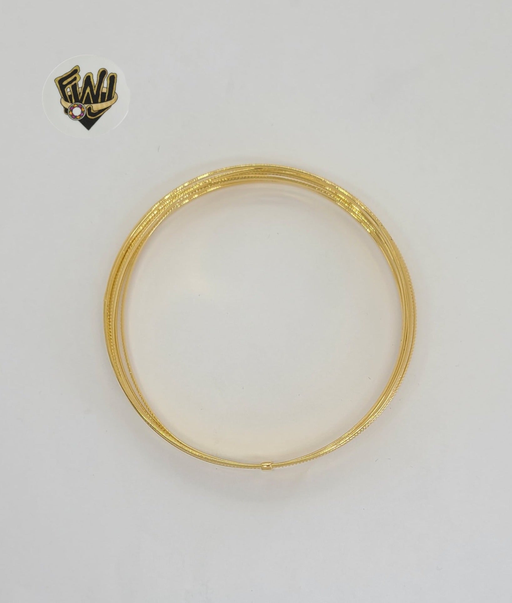 (1-0630) Gold Laminate - 6mm Leaf Bracelet - 7.5