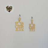 (1-2226) Gold Laminate - Family Pendants - BGF