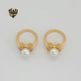 (1-3076-4) Gold Laminate - Pearl Ring - BGO