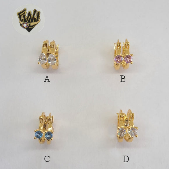 (1-2618 A-B) Gold Laminate Hoops- BGO - Fantasy World Jewelry