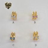(1-2618 A-B) Gold Laminate Hoops- BGO - Fantasy World Jewelry