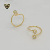 (1-3076) Gold Laminate - Pearl Ring - BGF - Fantasy World Jewelry