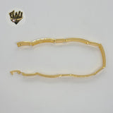 (1-0496) Gold Laminate - 8mm Alternative Link Bracelet - 7" - BGO - Fantasy World Jewelry