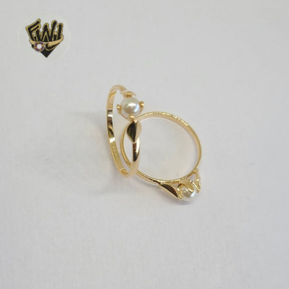 (1-3057-A2) Gold Laminate - Pearl Ring - BGF - Fantasy World Jewelry