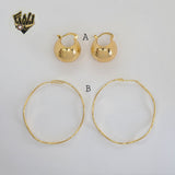 (1-2728) Gold Laminate Hoops - BGO