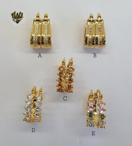 (1-2936) Gold Laminate Hoops - BGO - Fantasy World Jewelry