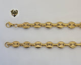 (4-3181) Stainless Steel - 11mm Puff Marine Link Chain - 30" - Fantasy World Jewelry
