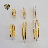 (1-2880) Gold Laminate - Plain Hoops - BGO - Fantasy World Jewelry