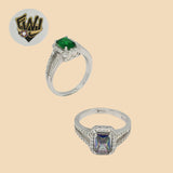 (2-5088) 925 Sterling Silver - Zircon Ring - Fantasy World Jewelry