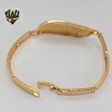 (1-60084) Gold Laminate - 5mm Zircon Bracelet - 7.5" - BGO - Fantasy World Jewelry