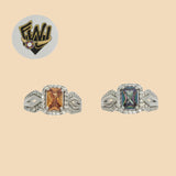(2-5104) 925 Sterling Silver - Zircon Ring - Fantasy World Jewelry