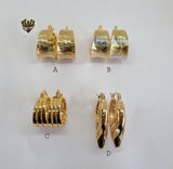 (1-2722) Gold Laminate Hoops - BGO - Fantasy World Jewelry