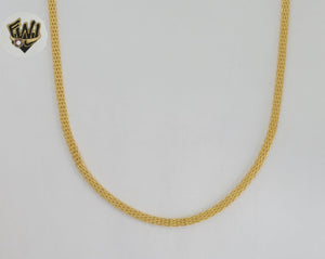 (1-1678) Gold Laminate - 3mm Bismark Link Chain - BGO