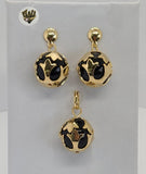 (1-6189) Gold Laminate - Beads Set - BGO - Fantasy World Jewelry