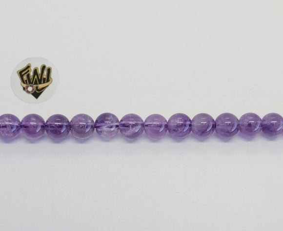 (MBEAD-275) 6mm Amethyst Beads - Fantasy World Jewelry