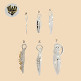 (2-1347) 925 Sterling Silver - Heart Pendants. - Fantasy World Jewelry