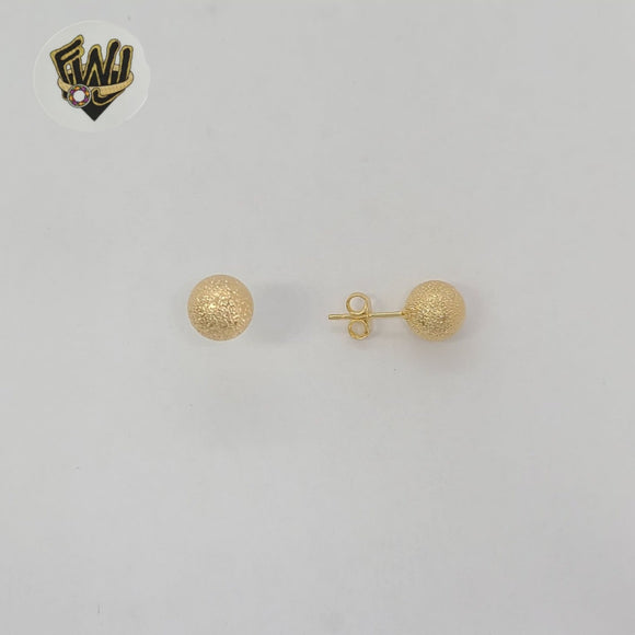 (1-1077) Gold Laminate - Balls Earrings - BGF