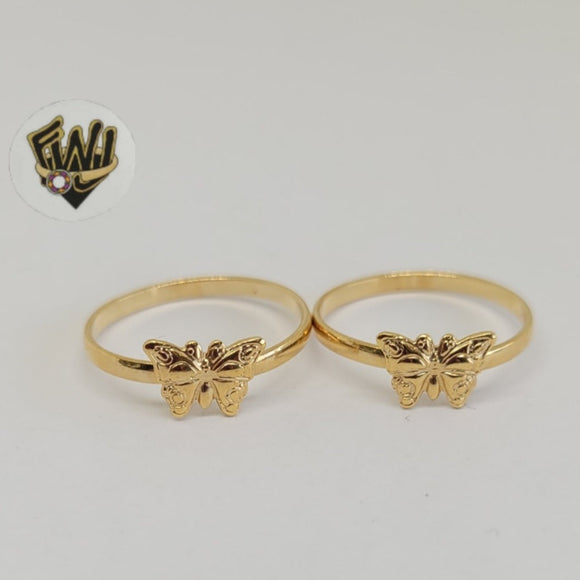 (1-3005) Gold Laminate - Butterfly Ring - BGO - Fantasy World Jewelry