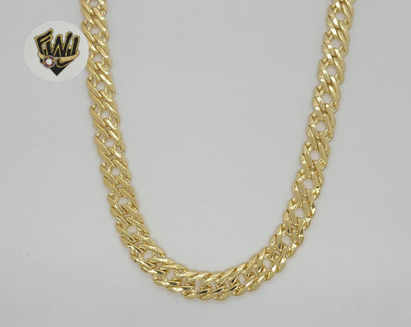 (1-1865) Gold Laminate - 8mm Double Curb Link Chain - BGF - Fantasy World Jewelry