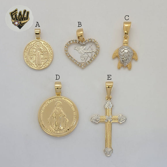 (1-2344) Gold Laminate Pendants - BGF