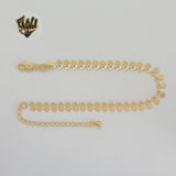 (1-0465) Gold Laminate - 6mm Heart Link Bracelet - 7.5" - BGF