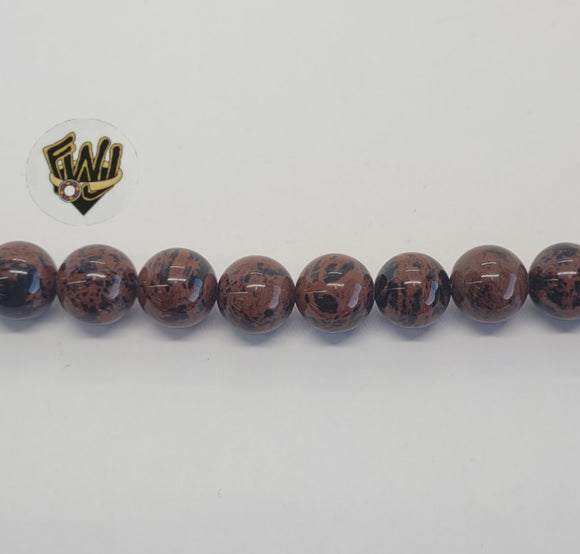 (MBEAD-216) 10mm Mahogany Beads - Fantasy World Jewelry