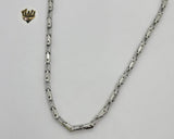 (4-3185) Stainless Steel - 4.5mm Alternative Link Chain - 24" - Fantasy World Jewelry
