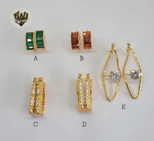 (1-2645-A) Gold Laminate Hoops - BGO - Fantasy World Jewelry
