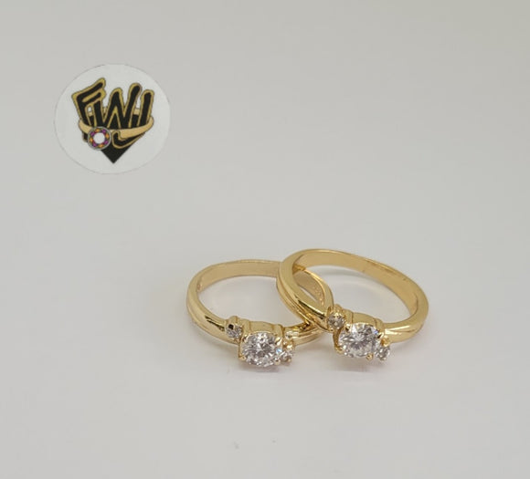 (1-3049-2) Gold Laminate - CZ Ring - BGF - Fantasy World Jewelry