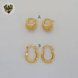 (1-2536) Gold Laminate Hoops - BGO