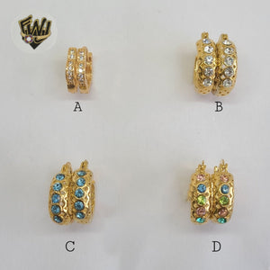 (1-2617 B-C) Gold Laminate Hoops- BGO - Fantasy World Jewelry