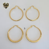 (1-2715-2) Gold Laminate Hoops - BGO