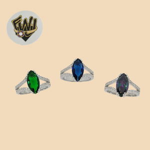 (2-5097) 925 Sterling Silver - Zircon Ring - Fantasy World Jewelry