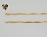 (1-1789) Laminado de oro - Cadena de eslabones curvos de 3,5 mm - BGO