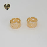 (1-3007-2) Gold Laminate - Braided Chunky Band Ring - BGF