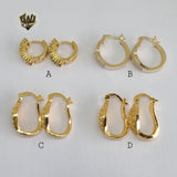 (1-2965) Gold Laminate Hoops - BGO - Fantasy World Jewelry