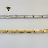 (4-4003) Stainless Steel - 7.5mm Chango Bracelet - 8" - Fantasy World Jewelry