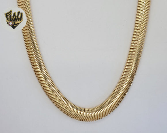 (1-1633) Gold Laminate - 10mm Magic Herringbone Link Chain - BGF