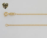 (1-1860) Gold Laminate - 1mm Thin Rolo Link Chain - BGF