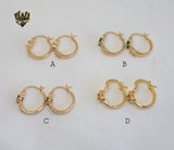 (1-2653) Gold Laminate Hoops - BGO - Fantasy World Jewelry