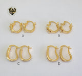 (1-2659 C-D) Gold Laminate Hoops - BGO - Fantasy World Jewelry
