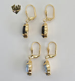 (1-1173) Gold Laminate - Long Earrings - BGF - Fantasy World Jewelry