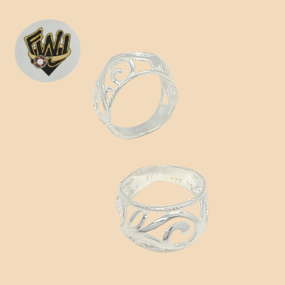 (2-5029) 925 Sterling Silver - Diamond Cut Band Ring - Fantasy World Jewelry