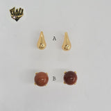 (1-1072-1) Aretes Laminados de Oro - BGO