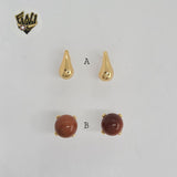 (1-1072-1) Gold Laminate Earrings - BGO